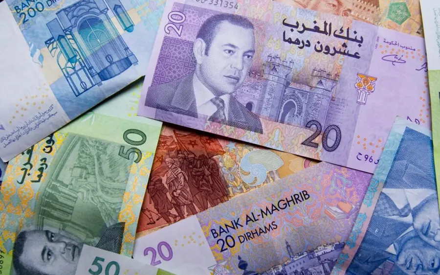 Moroccan dirham banknotes