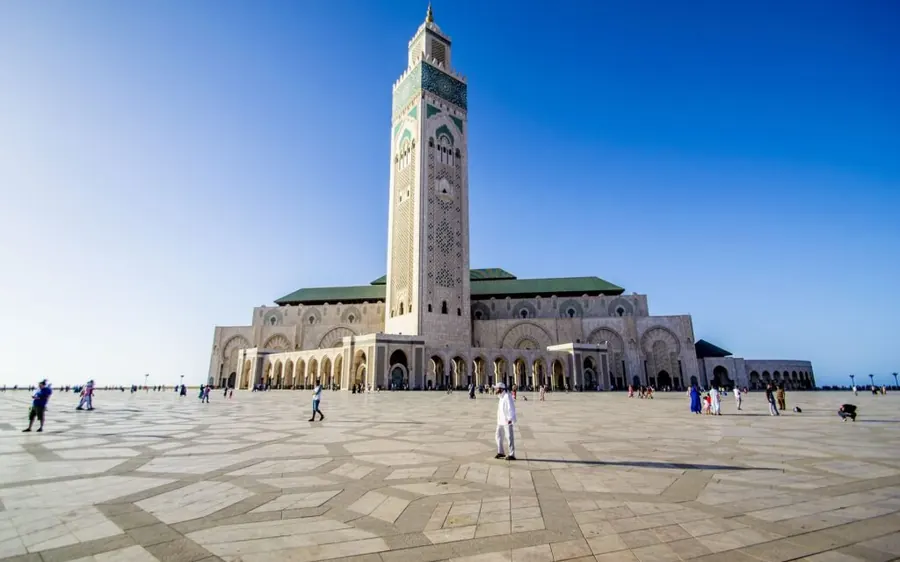 The Hassan II Mosque in Casablanca