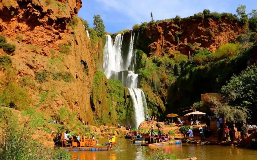 The Ouzoud waterfalls, the highest in Morocco