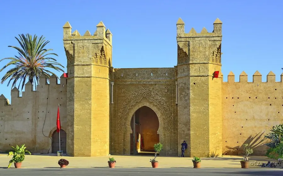 The gate of the Chellah necropolis in Rabat