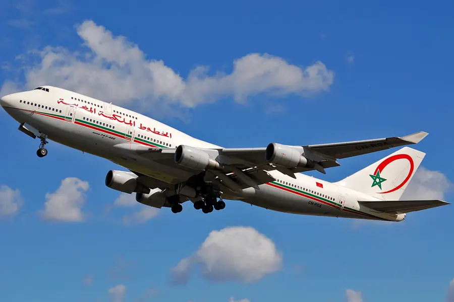 A Royal Air Maroc aircraft in flight