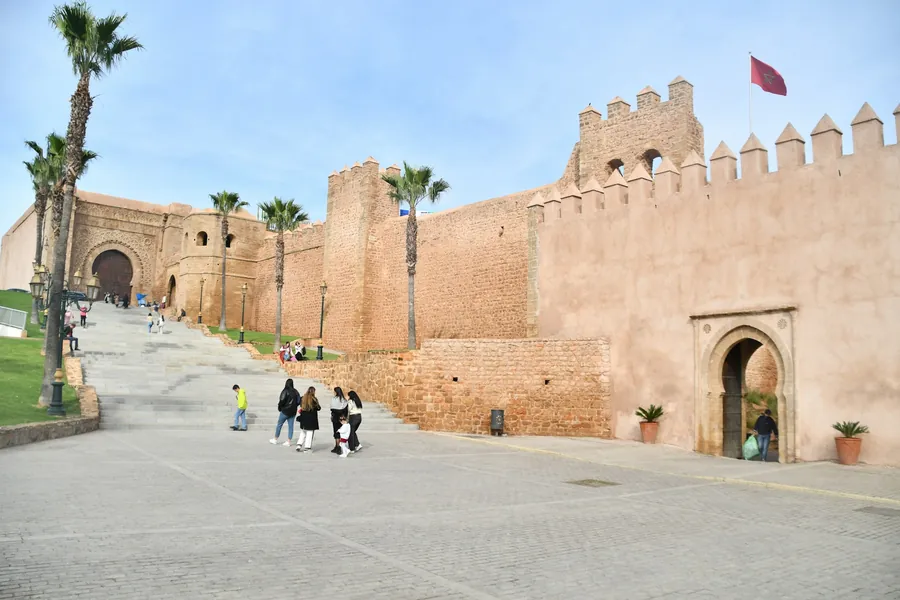 The ramparts and gate of the Kasbah of the Udayas in Rabat